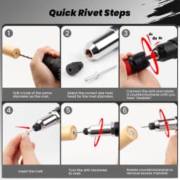 Riveting Machine Electric Rivet Gun Adapter Home 2.4-3.2-4.0-4.8-6.4mm Riveting Tools Cordless Multi-function Riveting Machine