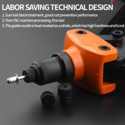Hand Rivet Gun Set Professional Rivet Nut Riveter Construction Stapler DIY Hand Tool Riveter Tools Embody 50pcs Rivet Nut