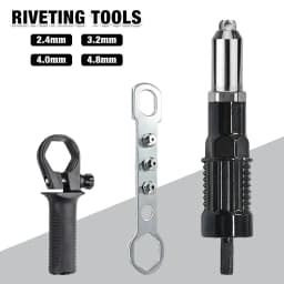 Riveting Machine, Electric Rivet Gun Adapter, 2.4mm-3.2mm-4.0mm-4.8mm Riveting Tools, Home Riveting Machine, For Electric Drills
