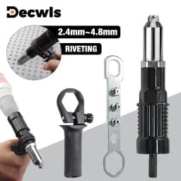 Riveting Machine, Electric Rivet Gun Adapter, 2.4mm-3.2mm-4.0mm-4.8mm Riveting Tools, Home Riveting Machine, For Electric Drills