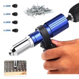 Portable Electric Rivet Gun 2.4mm-4.8mm Wireless Rivet Nut Gun Drill Bit Adapter Labor-Saving Blind Rivets