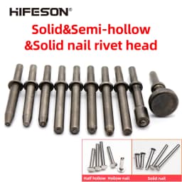 HIFESON 2/3/4/5/6/8MM Pneumatic Rivet Head Semi-Hollow Solid Rivet Head Pneumatic Hammer Traffic Advertising Sign Rivet Head