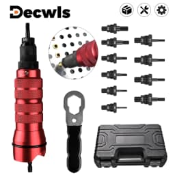 Riveting Machine Home Electric Rivet Nut Gun Adapter Metric M3 M4 M5 M6 M8 M10+Imperial 1/4-20 10-24 10-32 8-32 Riveting Tools