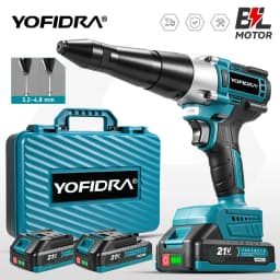 YOFIDRA 25000N Brushless Electric Rivet Gun Cordless Rivet Nut Gun Drill Insert Automatic Riveting Tool For Makita Battery Pin