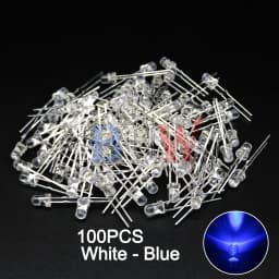 100PCS/lot 3mm LED Diode F3 Assorted Kit ibuw White Green Red Blue Yellow Orange Pink Purple Warm White DIY Light Emitting Diode