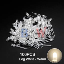 100PCS/lot 3mm LED Diode F3 Assorted Kit ibuw White Green Red Blue Yellow Orange Pink Purple Warm White DIY Light Emitting Diode
