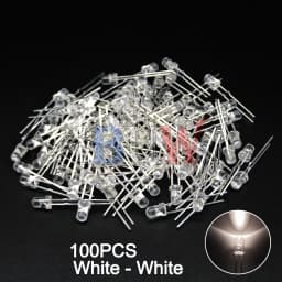 100PCS/lot 3mm LED Diode F3 Assorted Kit ibuw White Green Red Blue Yellow Orange Pink Purple Warm White DIY Light Emitting Diode