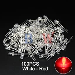 100PCS/lot 3mm LED Diode F3 Assorted Kit ibuw White Green Red Blue Yellow Orange Pink Purple Warm White DIY Light Emitting Diode