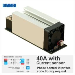 Dimmer AC Module High Power for 40A 600V High Load, 1 Channel, 3.3V/5V Logic