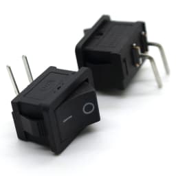10Pcs KCD1 Series 2/3/4/6 Pin Rocker Switch Power Switches 6A/10A 250V 125V 2/3 Position Black Button Mounting 15mm*21mm With Li