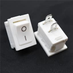 10Pcs KCD1 Series 2/3/4/6 Pin Rocker Switch Power Switches 6A/10A 250V 125V 2/3 Position Black Button Mounting 15mm*21mm With Li