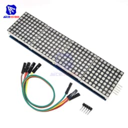 diymore 4 in 1 MAX7219 RGB Dot LED Matrix Common Anode MCU 8x32 Control LED Display Module Drive for Arduino Raspberry Pi