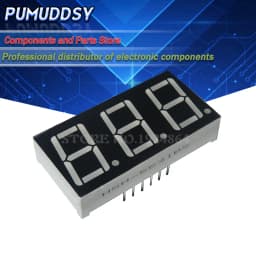 5PCS 7 Digital tube segment common Anode Red 3 Bit digital Tube 0.56 inch 12 needles Red LED Display