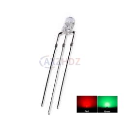 50PCS 3mm 5mm Bicolor Lamp Red Green Blue Common Anode / Cathode 3Pin Transparent Colloid Highlight LED Emitting Diode DIY KIT