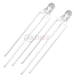 50PCS 3mm 5mm Bicolor Lamp Red Green Blue Common Anode / Cathode 3Pin Transparent Colloid Highlight LED Emitting Diode DIY KIT