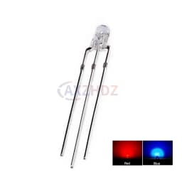 50PCS 3mm 5mm Bicolor Lamp Red Green Blue Common Anode / Cathode 3Pin Transparent Colloid Highlight LED Emitting Diode DIY KIT