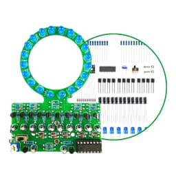 D4017 Ring Shaped Gradient LED Water Lamp DIY Electronic Kit Welding and Manufacturing Parts for Traning and Teaching