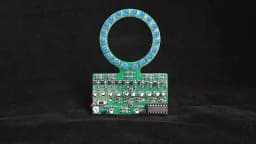 D4017 Ring Shaped Gradient LED Water Lamp DIY Electronic Kit Welding and Manufacturing Parts for Traning and Teaching