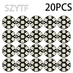 1-100PCS 7-Bit WS2812B RGB LED Ring – 5050 Full Color Pixel Circle for Arduino NeoPixel
