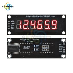 0.36 inch TM1637 Digital LED DIsplay 6 Bits 7 Segment Digital LED DIsplay Module I/O Interface 5 Color Available for Arduino