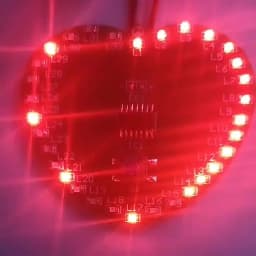 DIY Electronic Kit 32 LED Heart-shaped SMD Light-emitting Diode Microcontroller Flashing Light Kit Fun Electronic DIY Production