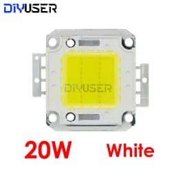 DIYUSER 10W 20W 30W 50W 100W White/Warm white LED CHIP Integrated High Power Lamp Beads 24*44mil 32V-34V 3200K-6500K 600-3000MA