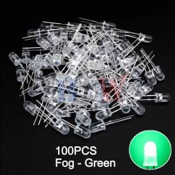 100PCS/LOT 5mm LED Diode F5 Assorted Kit IBUW White Green Red Blue Yellow Orange Pink Purple Warm White DIY Light Emitting Diode