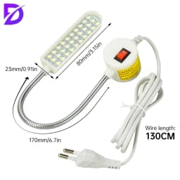 130cm Led Driver Sewing Machine Lighting, Foldable 30 Light Bead Clothing Light, Sewing Machine Work Light