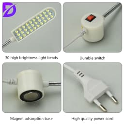 130cm Led Driver Sewing Machine Lighting, Foldable 30 Light Bead Clothing Light, Sewing Machine Work Light