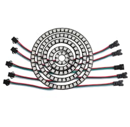 8/16/24/35/45/128bits WS2812B 5050 Pixel LED Circle Ring Addressable RGB LED Module DC 5V for Arduino Raspberry Pi