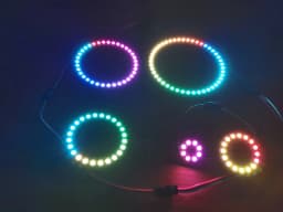 8/16/24/35/45/128bits WS2812B 5050 Pixel LED Circle Ring Addressable RGB LED Module DC 5V for Arduino Raspberry Pi
