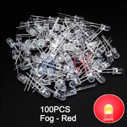 100PCS/LOT 5mm LED Diode F5 Assorted Kit IBUW White Green Red Blue Yellow Orange Pink Purple Warm White DIY Light Emitting Diode