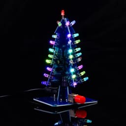 DIY LED Flashing Christmas Tree Kit DIY Electronic Kit Electronics Soldering Practice Learning Colorful 3D Xmas Tree