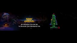 Christmas themed LED 3/7-color flashing Christmas tree DIY kit, electronic welding practice, and assembly of individual parts