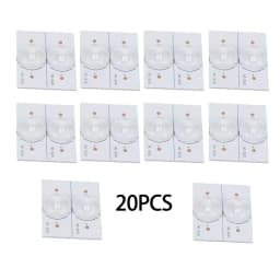20pcs SMD LED Lens Board Lamp Beads with Fiberglass Lens 3V Cable for LED TV Repair