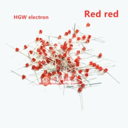 100PCS 1.5MM LED Diode Light White Yellow Red Green Orange Blue Warm white Original Color DIP 95-21QRC F1.5 Red Colloid red