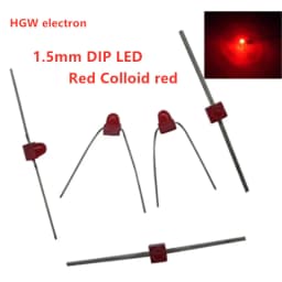100PCS 1.5MM LED Diode Light White Yellow Red Green Orange Blue Warm white Original Color DIP 95-21QRC F1.5 Red Colloid red