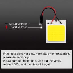 1set LED COB Signal Bulbs 18/24/36/48 LED DC12V Car Interior Reading Lights 12V 36SMD White Light Lamp With T10/Festoon Adapters