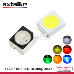 100PCS 3528 1210 SMD Super Bright LED Red Green Blue Yellow White LED Diode 3.5*2.8*1.9mm SMT LED Bulbs Emitting Diode