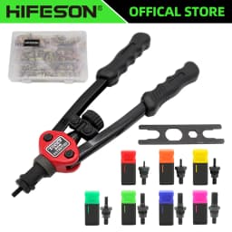 HIFESON Hand Threaded Rivet Nut Gun 70/95/300PCS Iron Nut Insert Manual Riveter Kit Riveting Tool for M3 M4 M5 M6 M8 M10 M12