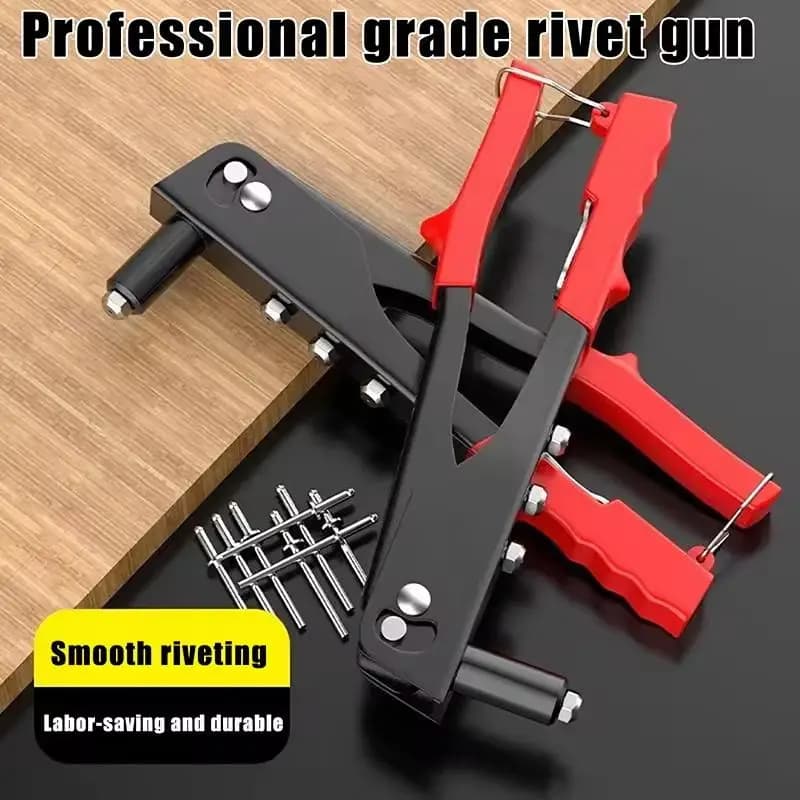 1Pc Heavy Duty Riveter Set Rivet Gun And 50Pcs Blind Rivets Assortment Kit Hand Tools Nut Rivet Tool For Craft And Home Repair