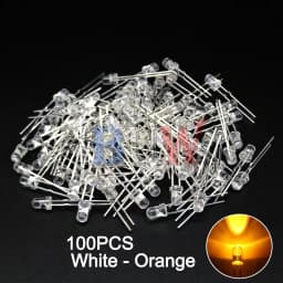 100PCS/lot 3mm LED Diode F3 Assorted Kit ibuw White Green Red Blue Yellow Orange Pink Purple Warm White DIY Light Emitting Diode