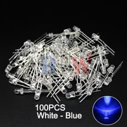 100PCS/lot 3mm LED Diode F3 Assorted Kit ibuw White Green Red Blue Yellow Orange Pink Purple Warm White DIY Light Emitting Diode