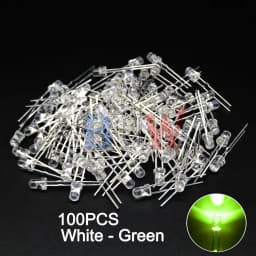 100PCS/lot 3mm LED Diode F3 Assorted Kit ibuw White Green Red Blue Yellow Orange Pink Purple Warm White DIY Light Emitting Diode