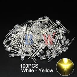 100PCS/lot 3mm LED Diode F3 Assorted Kit ibuw White Green Red Blue Yellow Orange Pink Purple Warm White DIY Light Emitting Diode