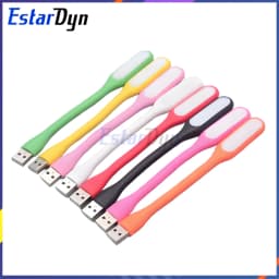 Mini USB LED Reading Light Portable Foldable Book Lamp Eye Protection for Power Bank PC Laptop Night Reading, Color Random