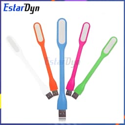Mini USB LED Reading Light Portable Foldable Book Lamp Eye Protection for Power Bank PC Laptop Night Reading, Color Random