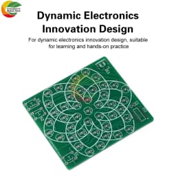 DC 4-5V Pattern Electronic Windmill 43LED Flow Light Kit Fun DIY Electronic Production Skills Training Parts Micro USB Interface