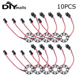 10PCS WS2812B 8 Bits Leds Pixel Ring RGB LED Circle Ring Module Full Color Round DC5V