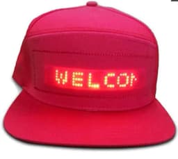 LED Hat Light Up Baseball Cap Flash Glow Hat USB Charging App Programmable LED Message Hats Scrolling LED Display Caps